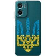 Прозорий чохол BoxFace Motorola G06 Gold Trident