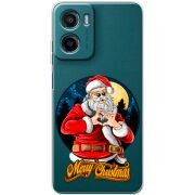 Прозорий чохол BoxFace Motorola G06 Cool Santa
