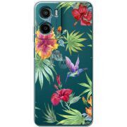 Прозорий чохол BoxFace Motorola G06 Tropical