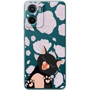 Прозорий чохол BoxFace Motorola G06 Meow