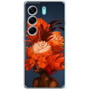 Чохол BoxFace Tecno Camon 40 Exquisite Orange Flowers