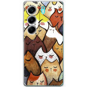 Чохол BoxFace Tecno Camon 40 Sleepy Cats