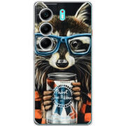 Чохол BoxFace Tecno Camon 40 Енот с банкой