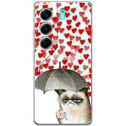 Чохол BoxFace Tecno Camon 40 Raining Hearts