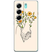 Чохол BoxFace Tecno Camon 40 Flower Hands