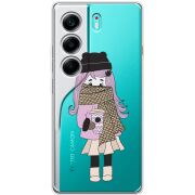 Прозорий чохол BoxFace Tecno Camon 40 Winter Morning Girl
