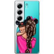 Прозорий чохол BoxFace Tecno Camon 40 Mouse Mommy