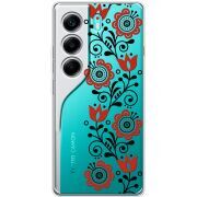 Прозорий чохол BoxFace Tecno Camon 40 Ethno Ornament