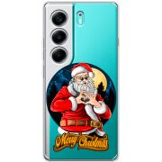 Прозорий чохол BoxFace Tecno Camon 40 Cool Santa