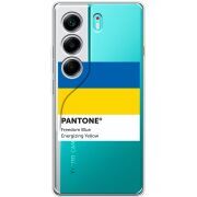 Прозорий чохол BoxFace Tecno Camon 40 Pantone вільний синій