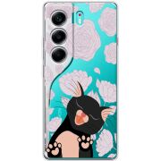 Прозорий чохол BoxFace Tecno Camon 40 Meow