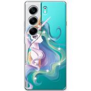 Чохол зі стразами Tecno Camon 40 Unicorn Queen