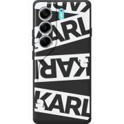 Чорний чохол BoxFace Tecno Camon 40 White Karl