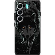 Чорний чохол BoxFace Tecno Camon 40 Wolf