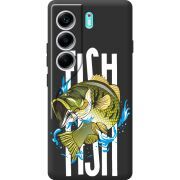 Чорний чохол BoxFace Tecno Camon 40 Fish
