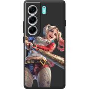 Чорний чохол BoxFace Tecno Camon 40 Happy Harley Quinn
