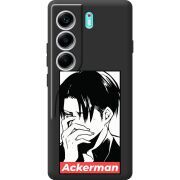 Чорний чохол BoxFace Tecno Camon 40 Attack On Titan - Ackerman