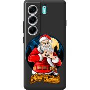 Чорний чохол BoxFace Tecno Camon 40 Cool Santa