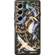 Чорний чохол BoxFace Tecno Camon 40 Ластівки