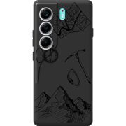 Чорний чохол BoxFace Tecno Camon 40 Mountains
