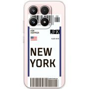 Прозорий чохол BoxFace Xiaomi 17 Ticket New York