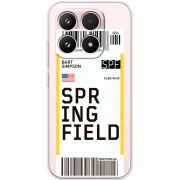 Прозорий чохол BoxFace Xiaomi 17 Ticket Springfield