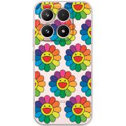 Прозорий чохол BoxFace Xiaomi 17 Hippie Flowers
