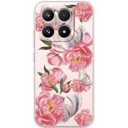 Прозорий чохол BoxFace Xiaomi 17 Peony Watercolor Style