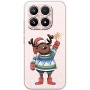 Прозорий чохол BoxFace Xiaomi 17 Christmas Deer with Snow