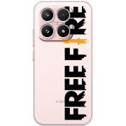 Прозорий чохол BoxFace Xiaomi 17 Free Fire Black Logo