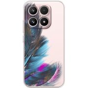 Прозорий чохол BoxFace Xiaomi 17 Feathers