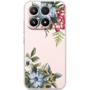 Прозорий чохол BoxFace Xiaomi 17 Floral