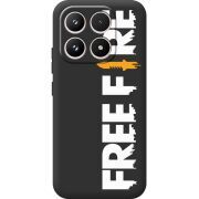 Чорний чохол BoxFace Xiaomi 17 Free Fire White Logo
