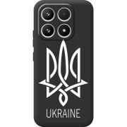 Чорний чохол BoxFace Xiaomi 17 Тризуб монограмма ukraine