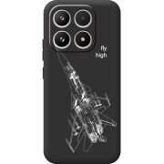 Чорний чохол BoxFace Xiaomi 17 Військовий літак