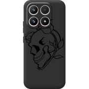 Чорний чохол BoxFace Xiaomi 17 Skull and Roses