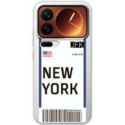 Прозорий чохол BoxFace Xiaomi 17 Pro Ticket New York