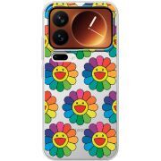 Прозорий чохол BoxFace Xiaomi 17 Pro Hippie Flowers