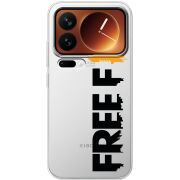 Прозорий чохол BoxFace Xiaomi 17 Pro Free Fire Black Logo