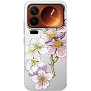 Прозорий чохол BoxFace Xiaomi 17 Pro Cherry Blossom