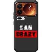 Чорний чохол BoxFace Xiaomi 17 Pro I'm Crazy