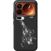 Чорний чохол BoxFace Xiaomi 17 Pro Військовий літак