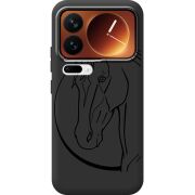 Чорний чохол BoxFace Xiaomi 17 Pro Horse