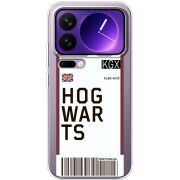 Прозорий чохол BoxFace Xiaomi 17 Pro Max Ticket Hogwarts