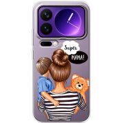 Прозорий чохол BoxFace Xiaomi 17 Pro Max Super Mama and Son