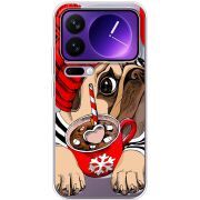 Прозорий чохол BoxFace Xiaomi 17 Pro Max Winter Puggy