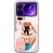 Прозорий чохол BoxFace Xiaomi 17 Pro Max Travel Girl