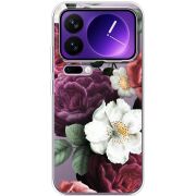 Прозорий чохол BoxFace Xiaomi 17 Pro Max Floral Dark Dreams