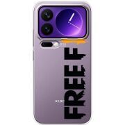 Прозорий чохол BoxFace Xiaomi 17 Pro Max Free Fire Black Logo