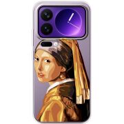 Прозорий чохол BoxFace Xiaomi 17 Pro Max Девушка с жемчужной серёжкой